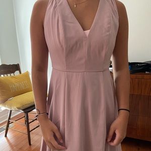 Pink Lulus V-Neck Dress